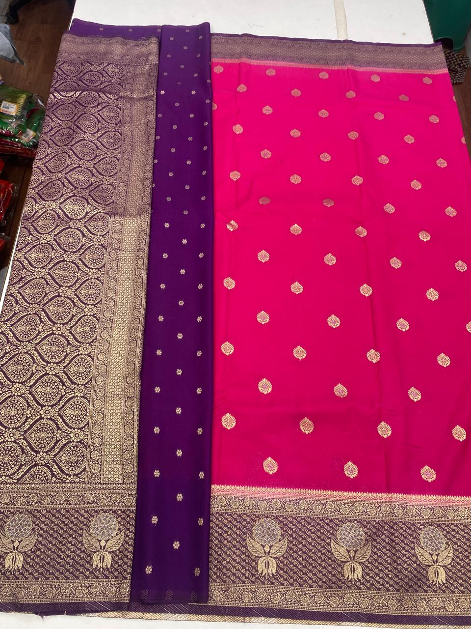 Khaddi Georgette Butta Saree (2866)