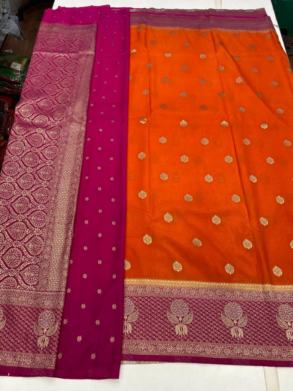 Khaddi Georgette Butta Saree (2866)