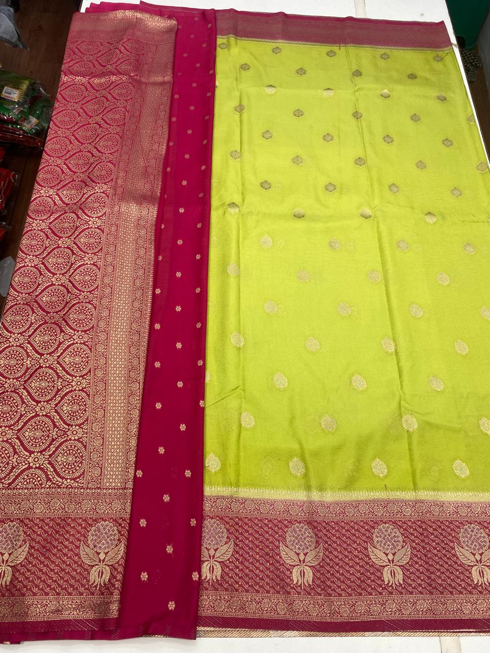 Khaddi Georgette Butta Saree (2866)