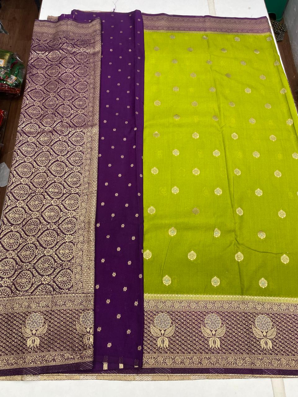 Khaddi Georgette Butta Saree (2866)