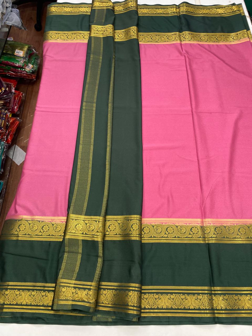 Mysore Crepe Bentex Border Saree (2850)