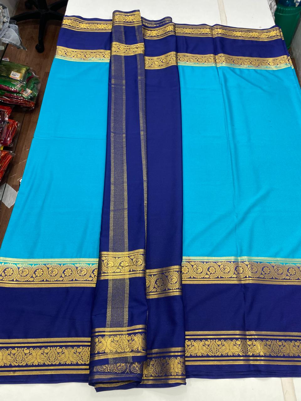 Mysore Crepe Bentex Border Saree (2850)