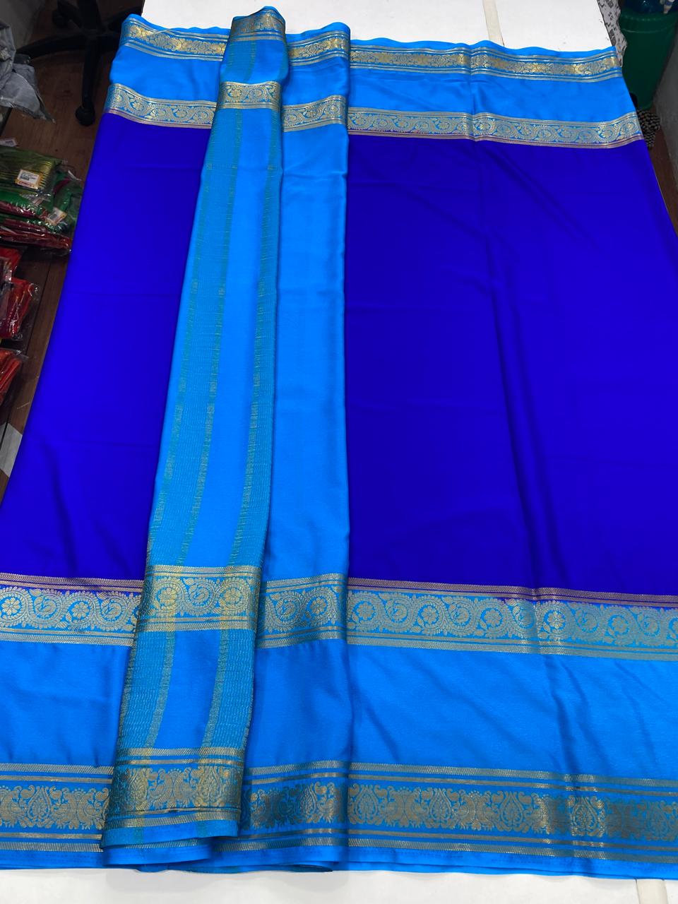 Mysore Crepe Bentex Border Saree (2850)
