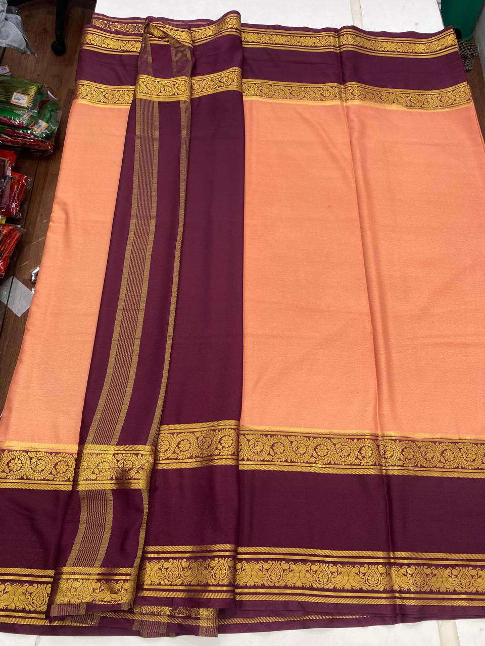 Mysore Crepe Bentex Border Saree (2850)