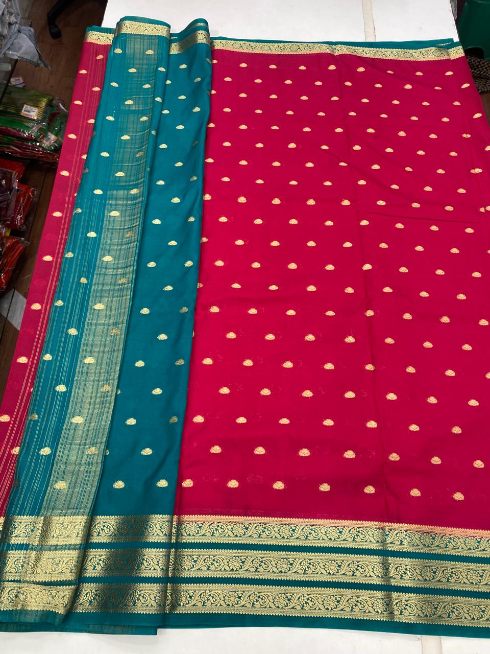 Crepe Georgette Butta Saree (2864B)