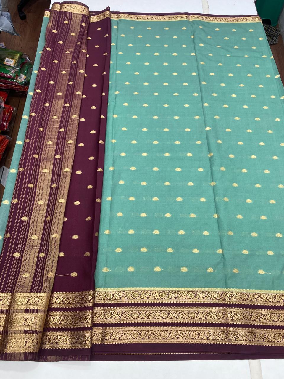 Crepe Georgette Butta Saree (2864B)