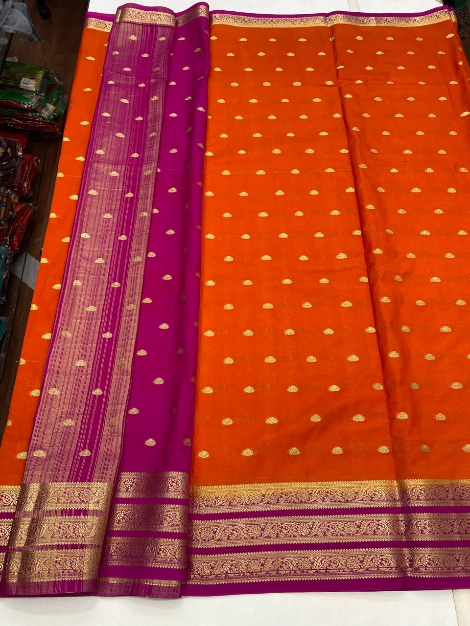 Crepe Georgette Butta Saree (2864B)