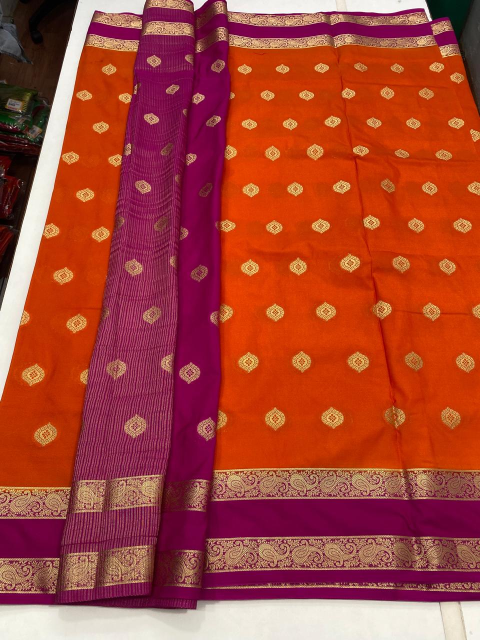 Crepe Georgette Butta Saree (2864A)