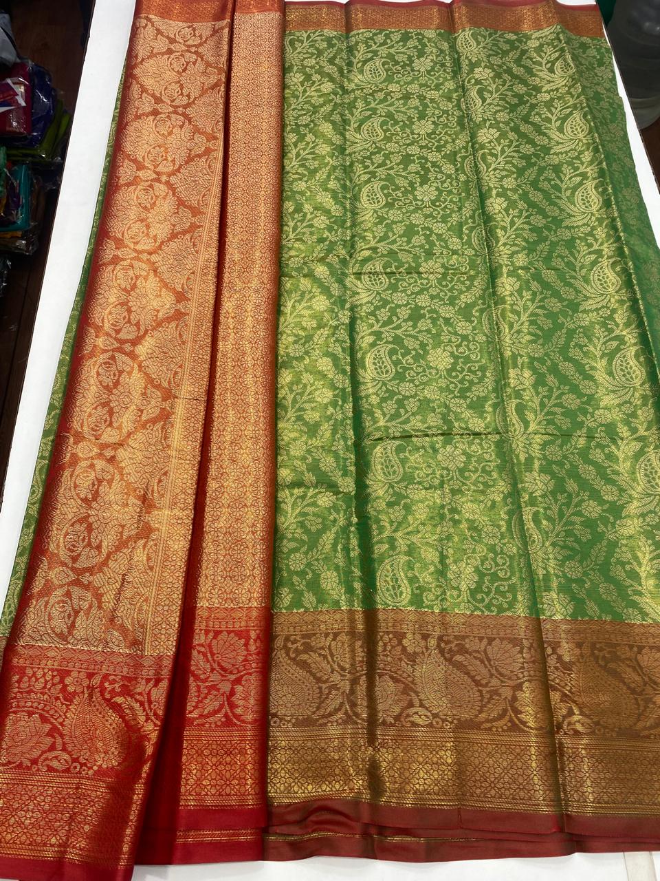 Semi Silk Zari Brocket Saree (2877)