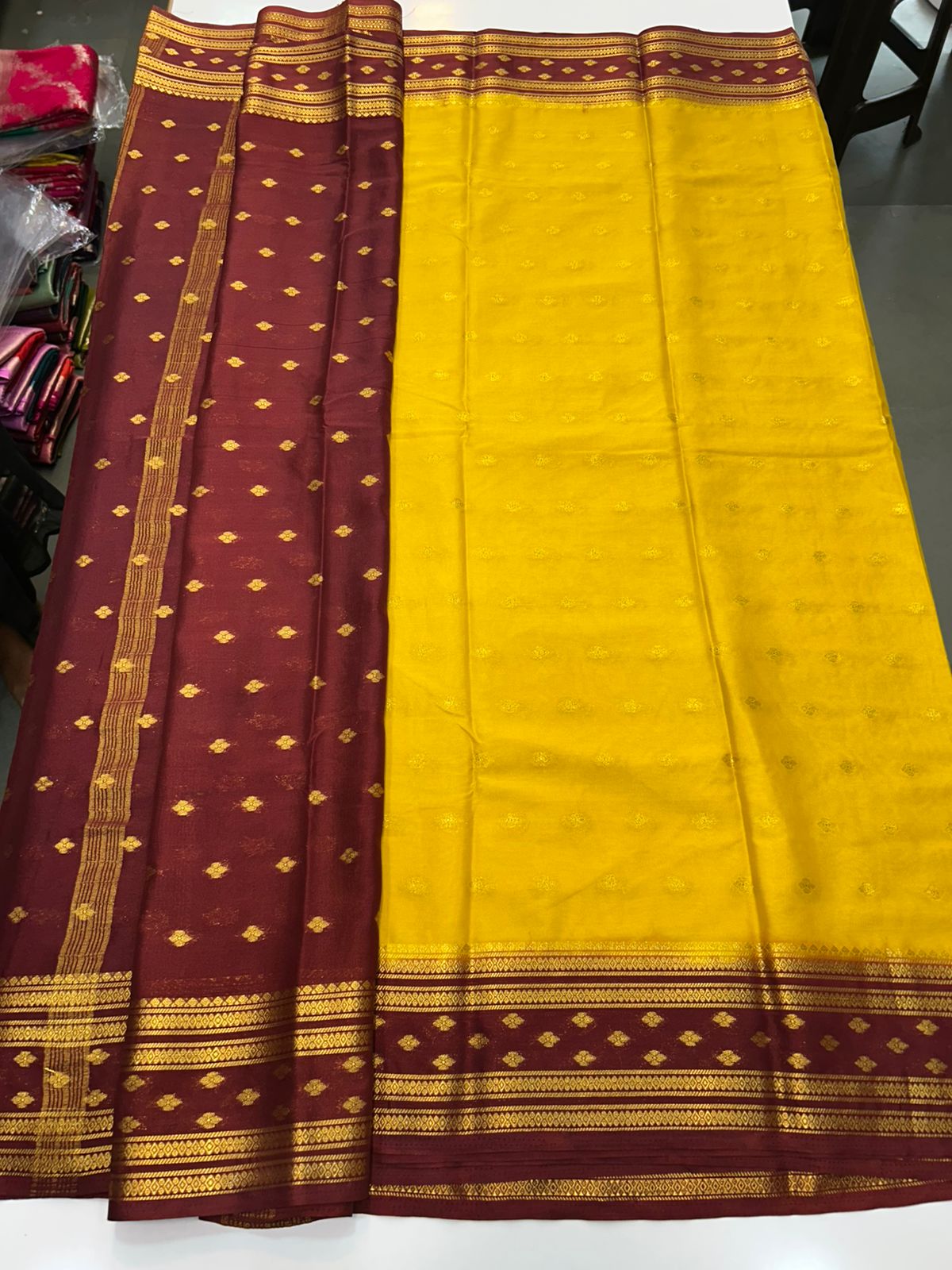 Mysore Crepe Butta Saree(2894)