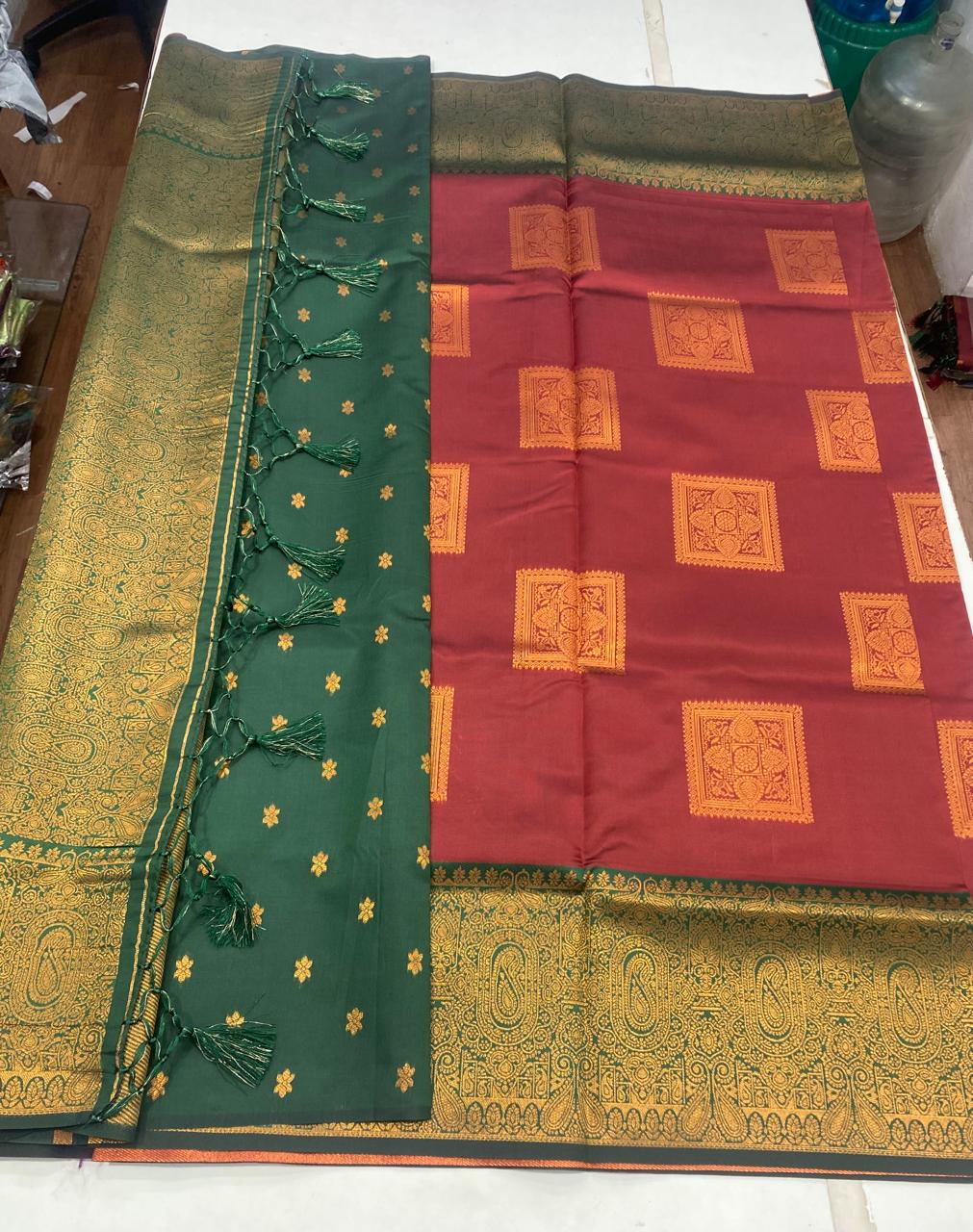 Semi Silk Butta Saree(2355B)