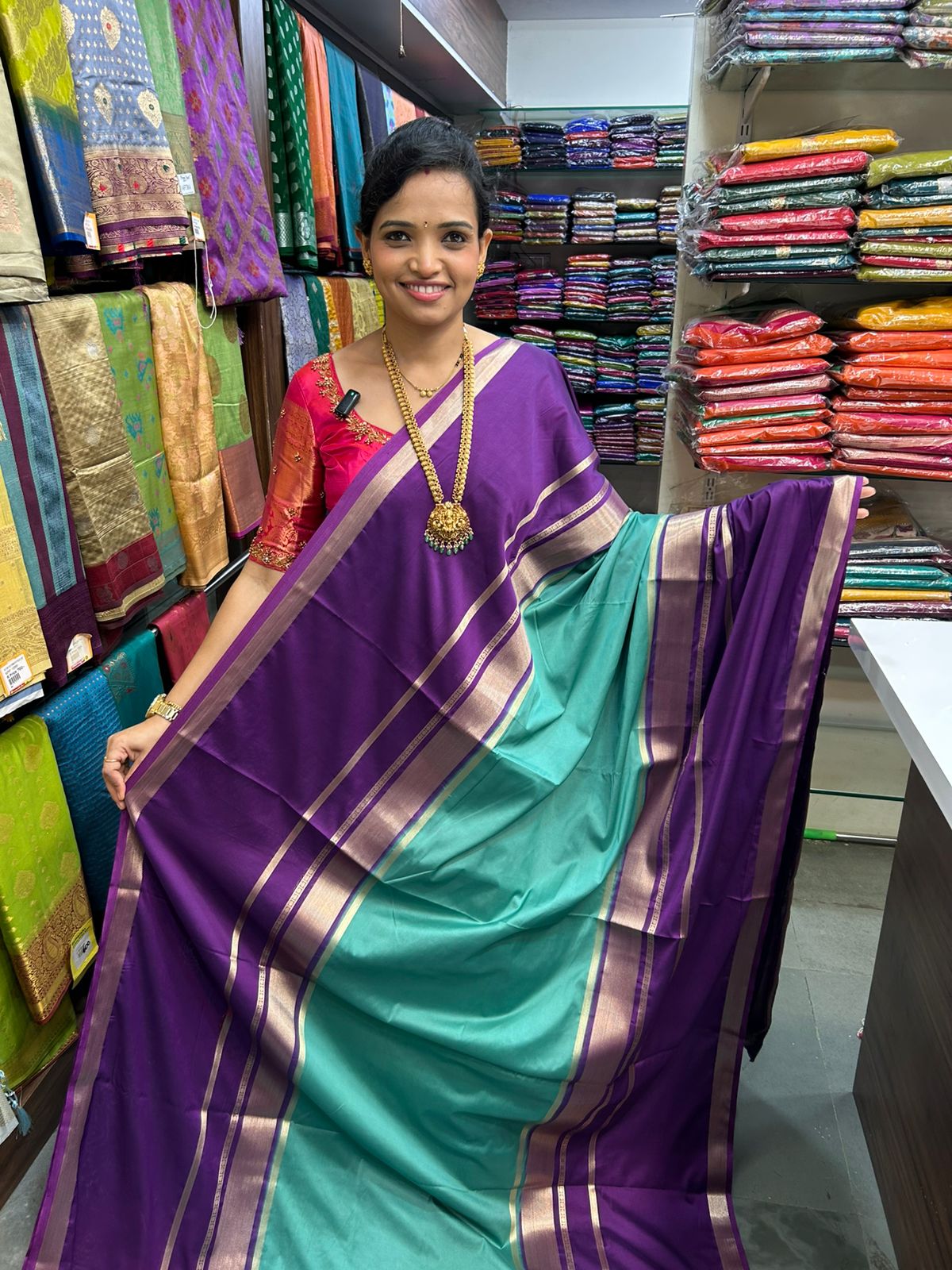 Mysore Crepe Bentex Border Saree (2973)