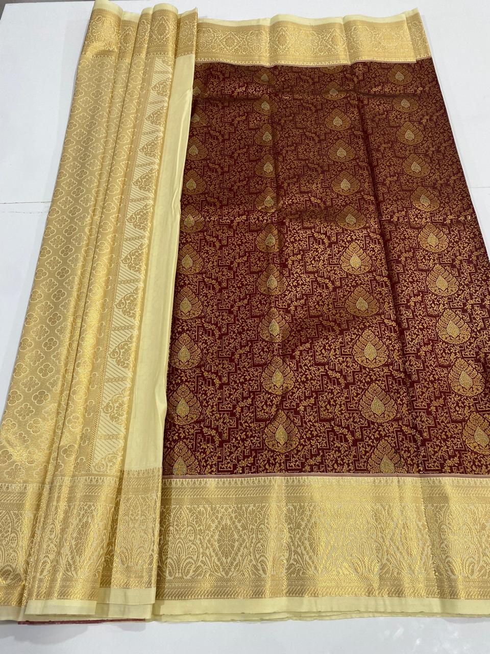 Kanchipuram semi silk sarees (2963)