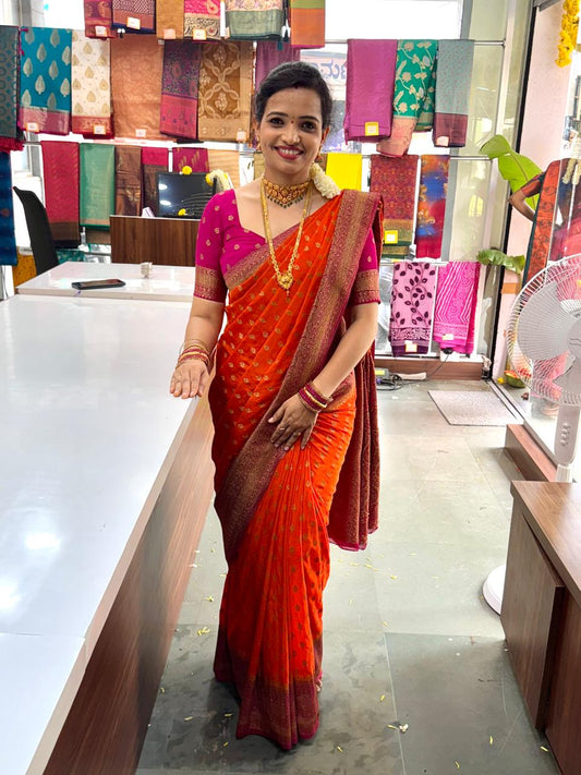 Khaddi Georgette Neem Jari Saree (2002)
