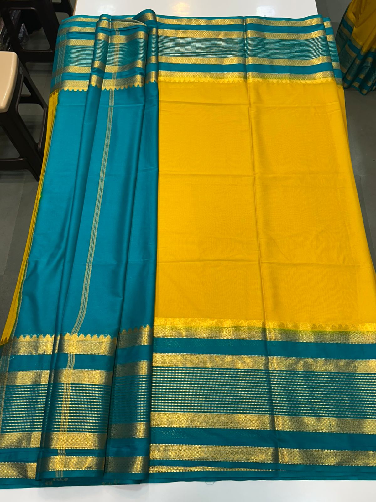 Crepe Bentex Border Saree (2439C)