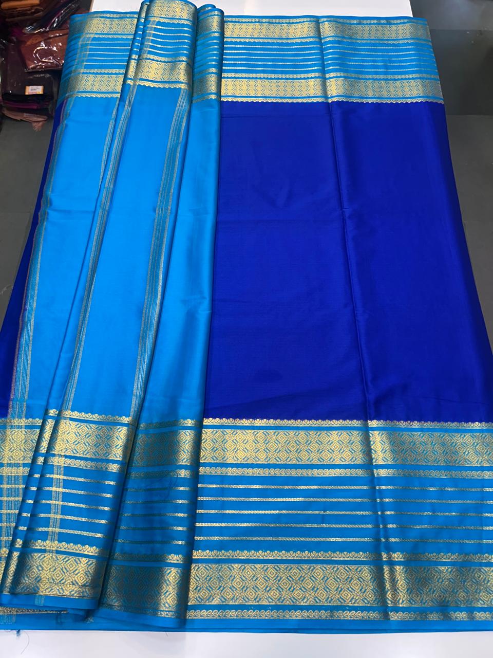 Crepe Big Bentex Border Saree (2439H)