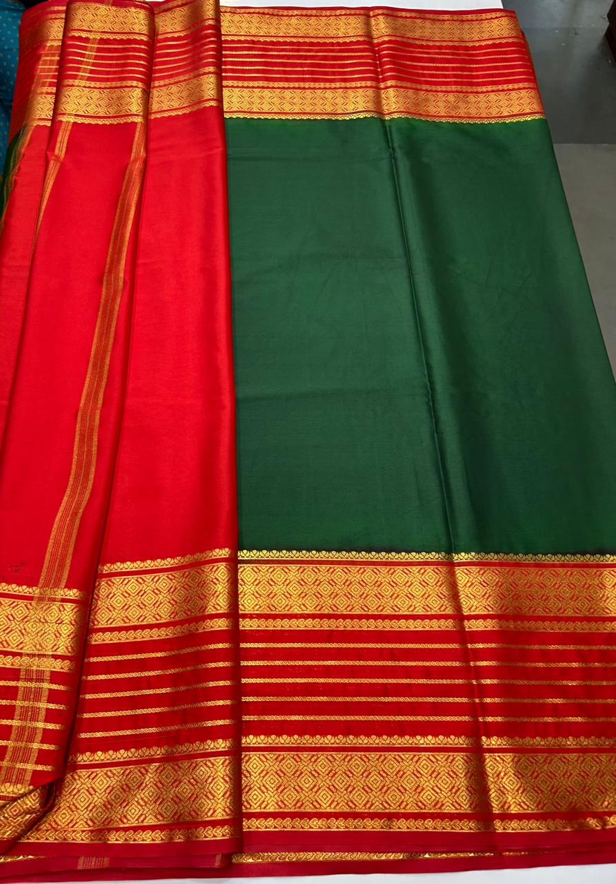 Crepe Big Bentex Border Saree (2439H)