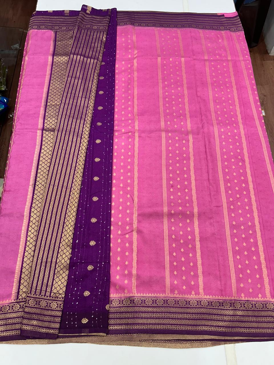 Georgette Body Lines Butta Saree (2613B)