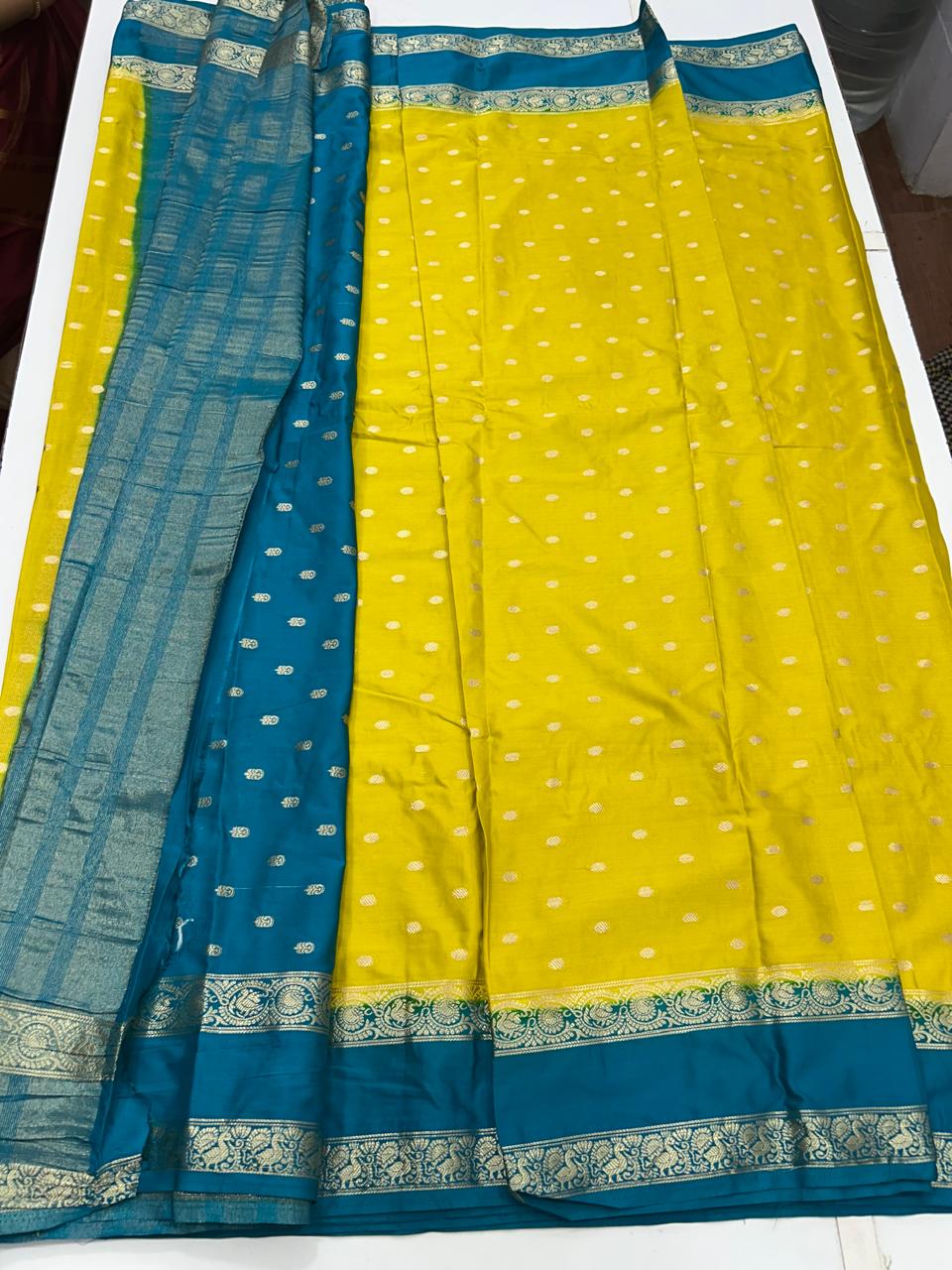 Mysore Crepe Butta Saree (2673)-1