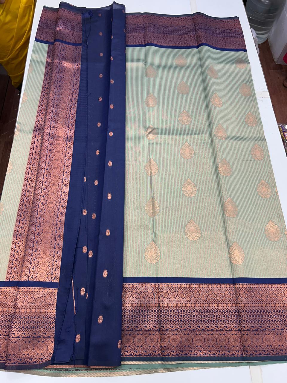 Semi Silk Border Saree (2632)