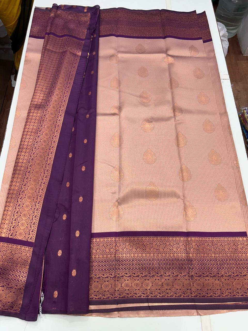 Semi Silk Border Saree (2632)