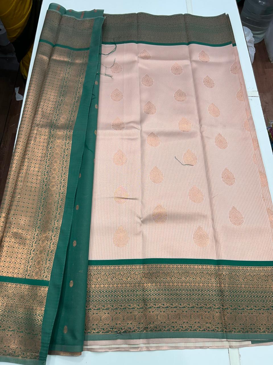 Semi Silk Border Saree (2632)