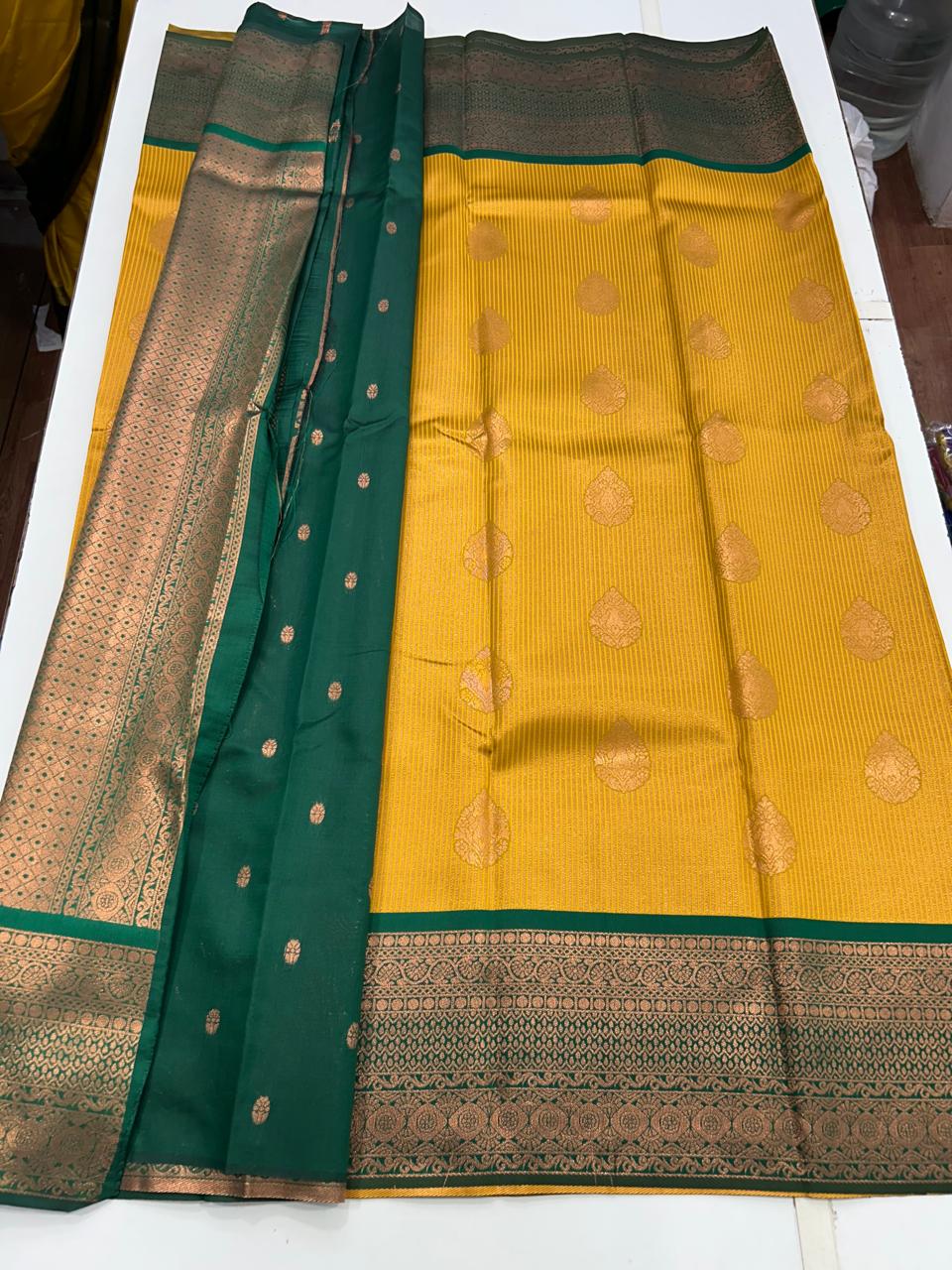 Semi Silk Border Saree (2632)
