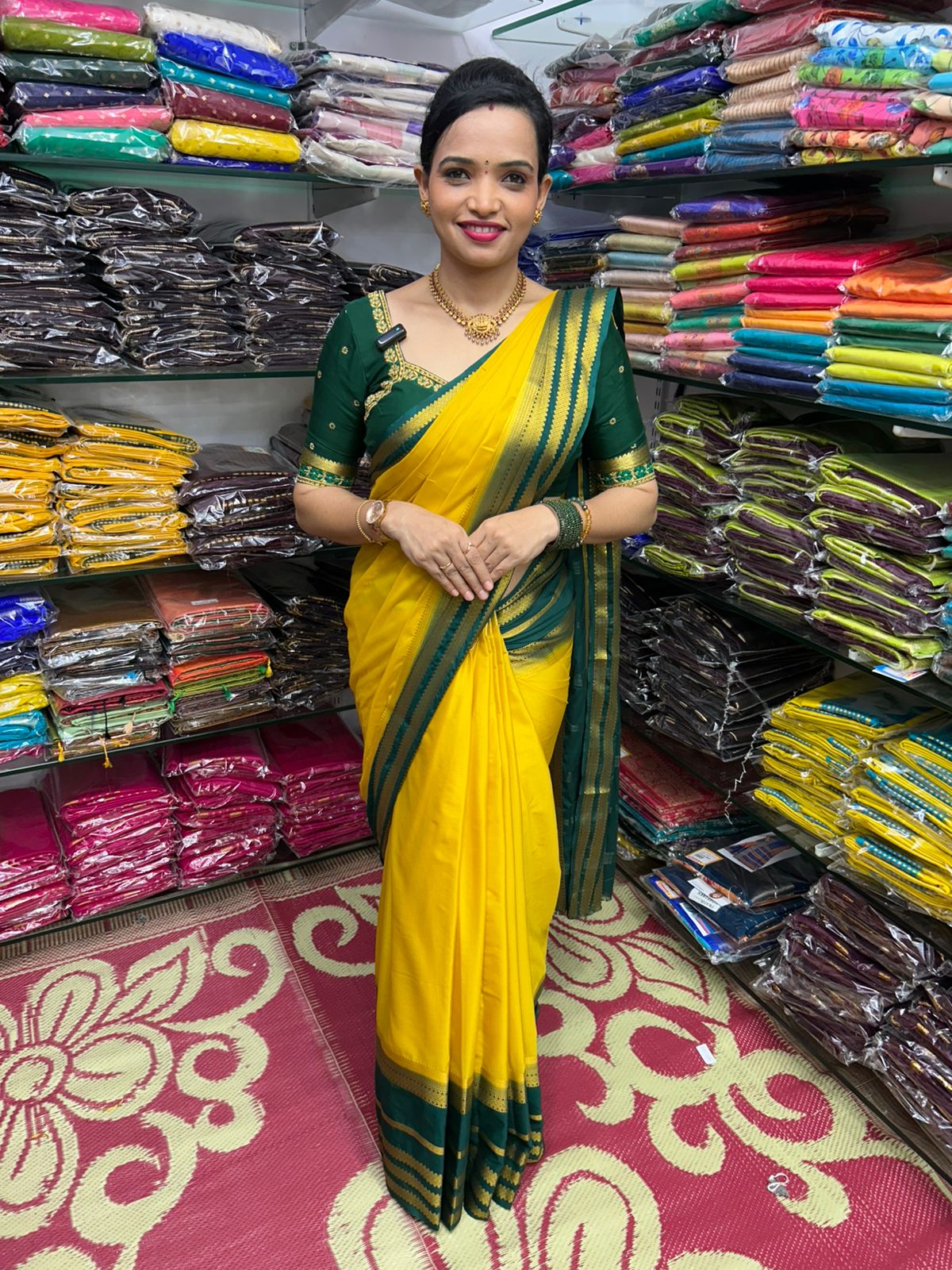 Mysore Crepe Saree Big Bentex (2635B)