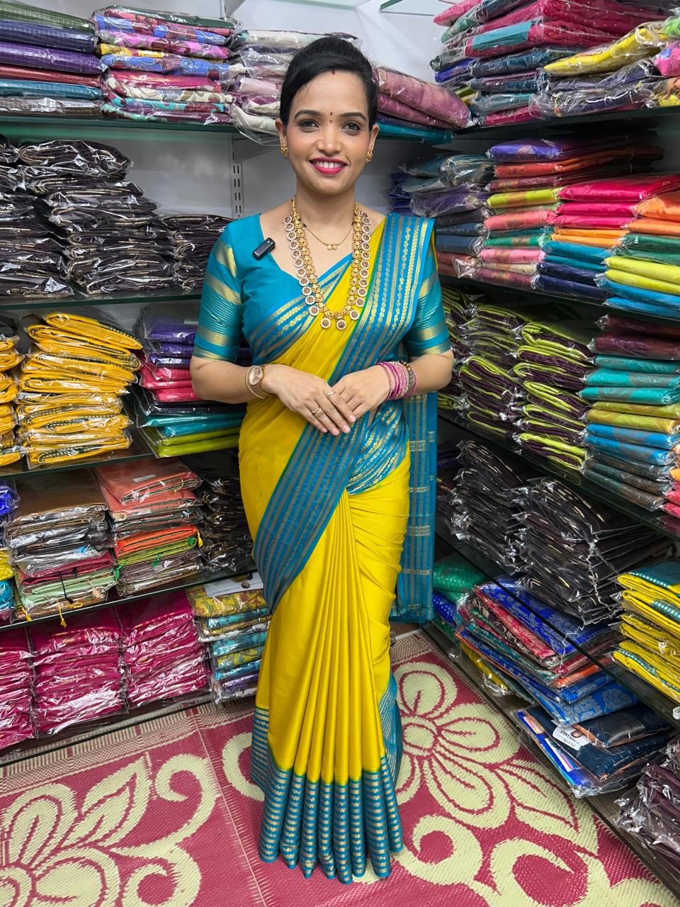 Mysore Crepe 2D Dani Saree (2678B)