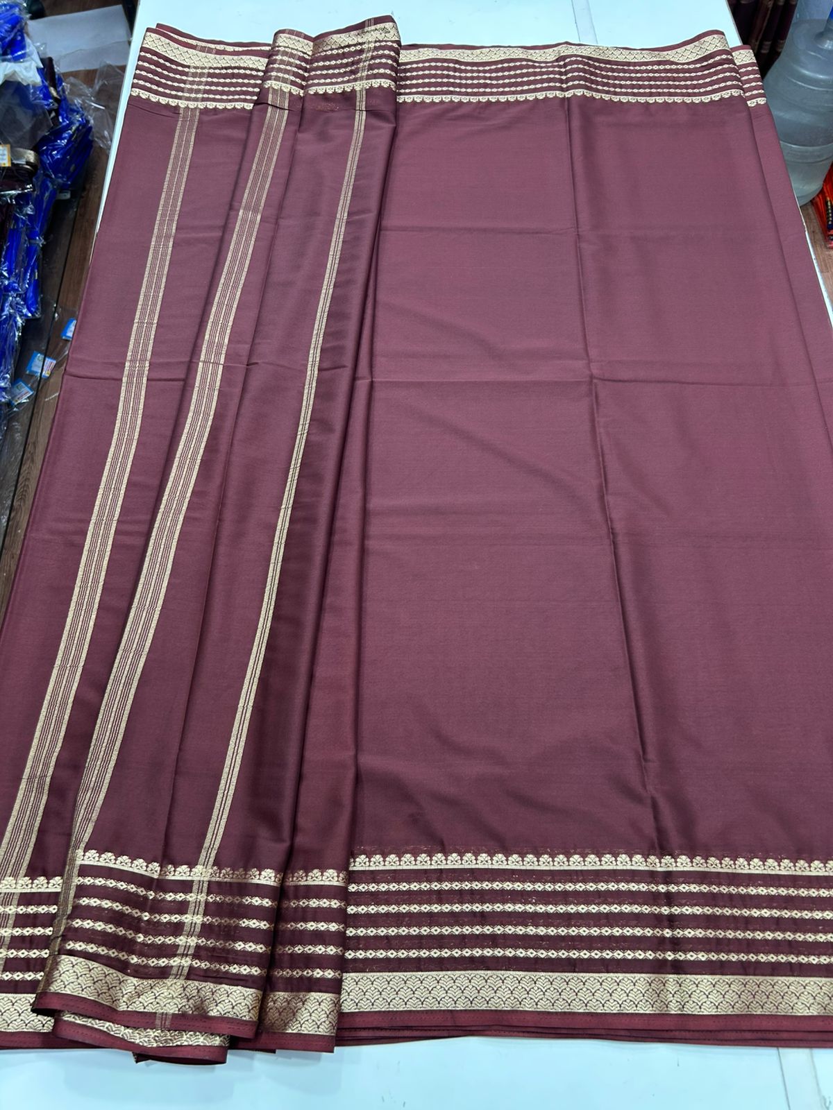 Mysore Crepe Self Saree (2764B)