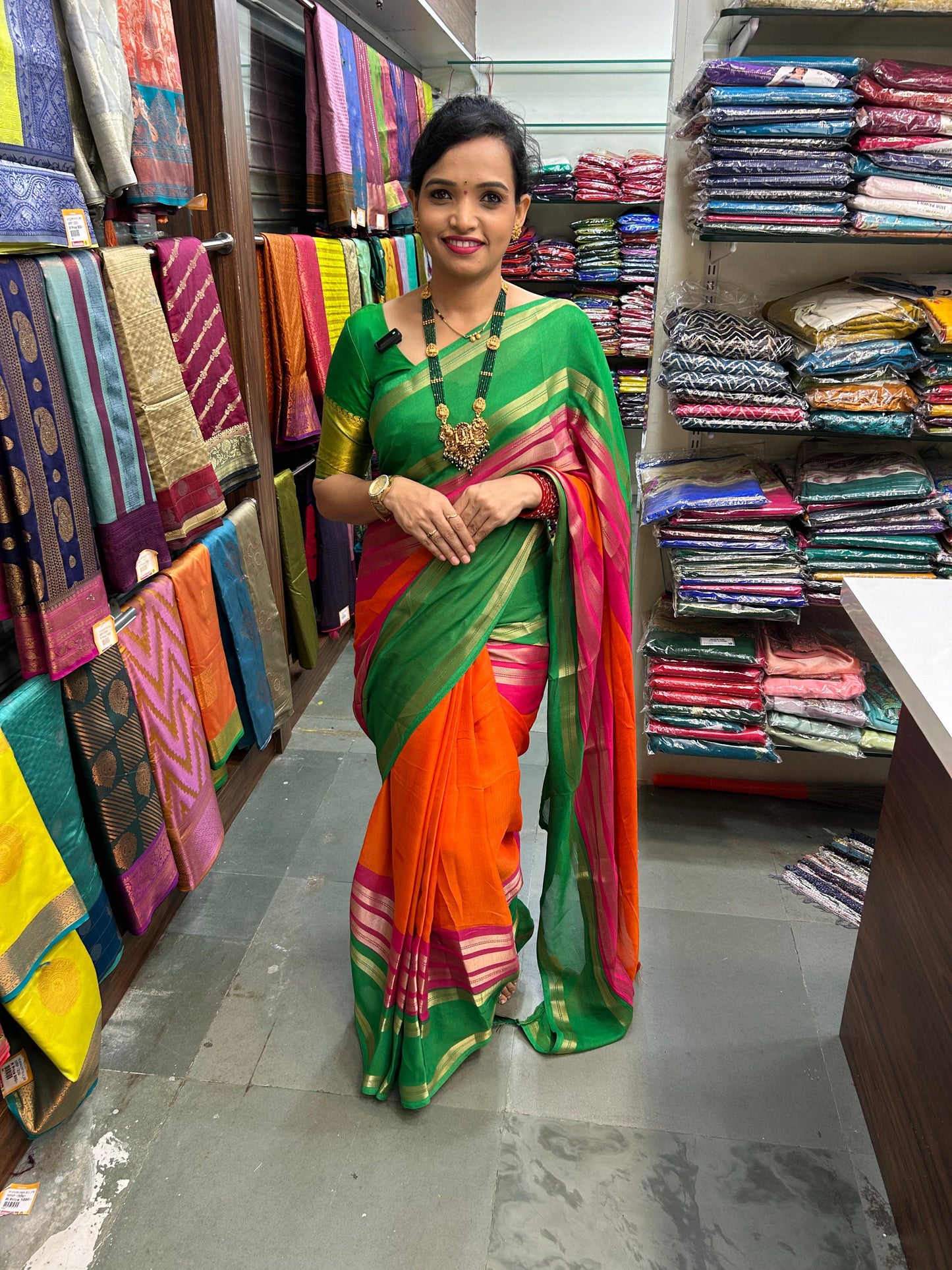 Fancy Georgette 3D Saree (2842)