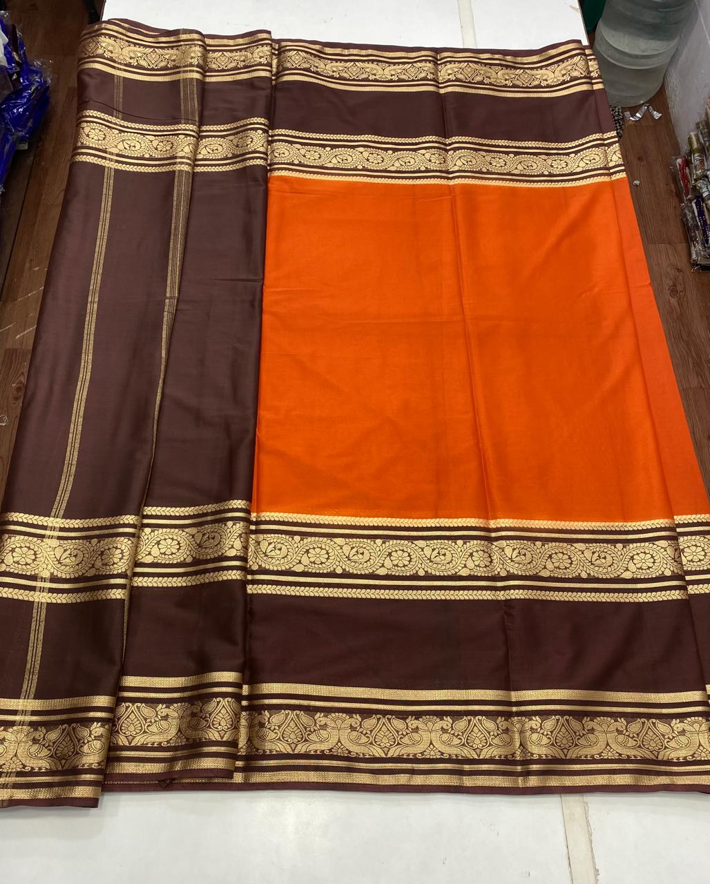 Mysore Crepe Bentex Border Saree (2767)