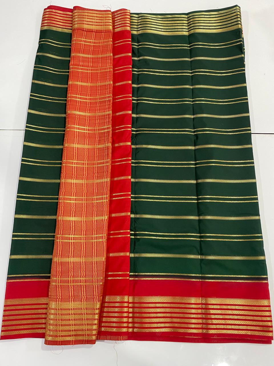 Mysore Crepe Lines Saree (2966)