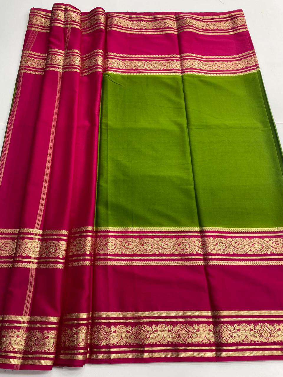 Mysore Crepe Bentex Border Saree ( 2999-R )