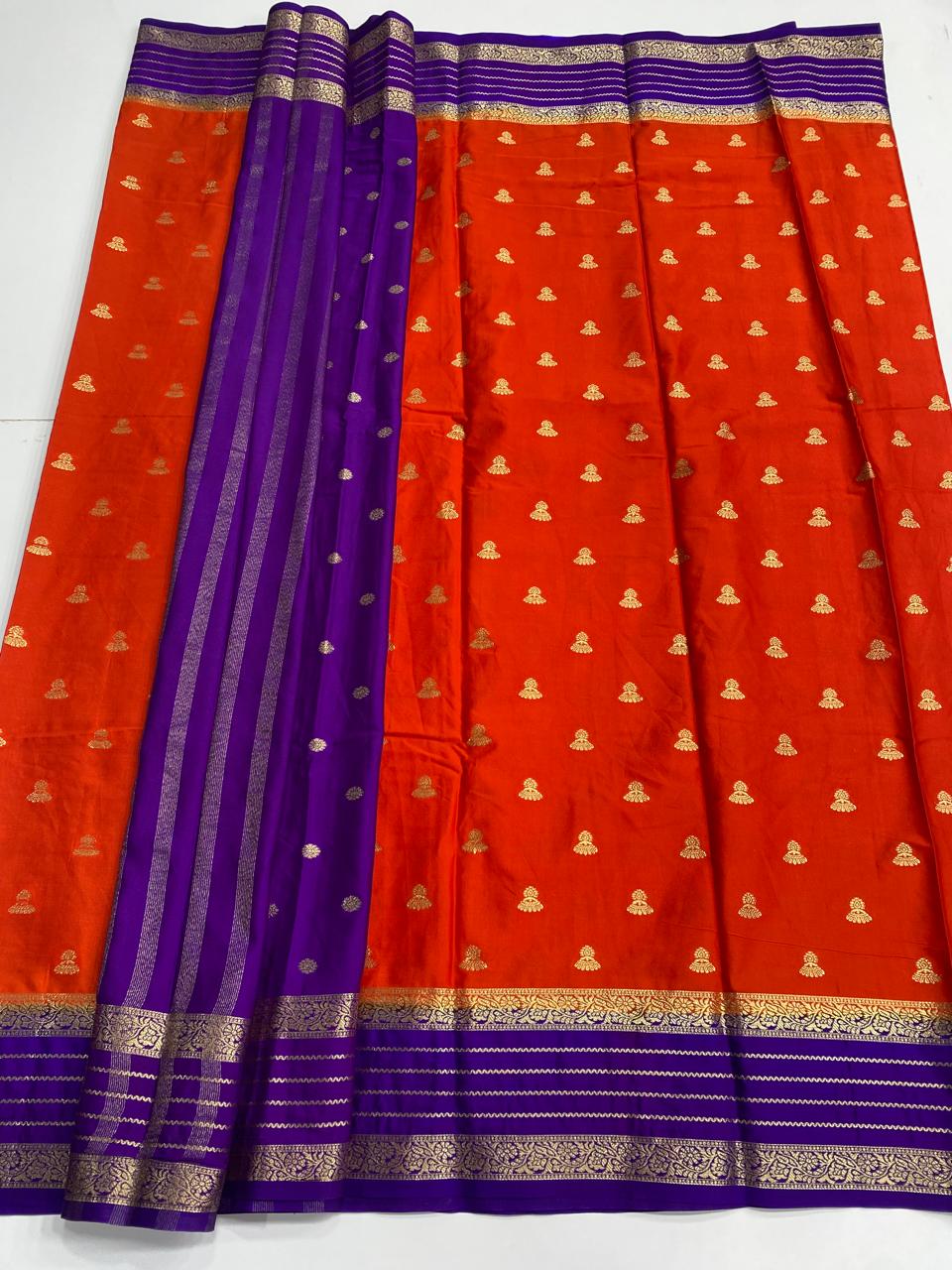 Mysore Crepe Butta Saree (3001A)