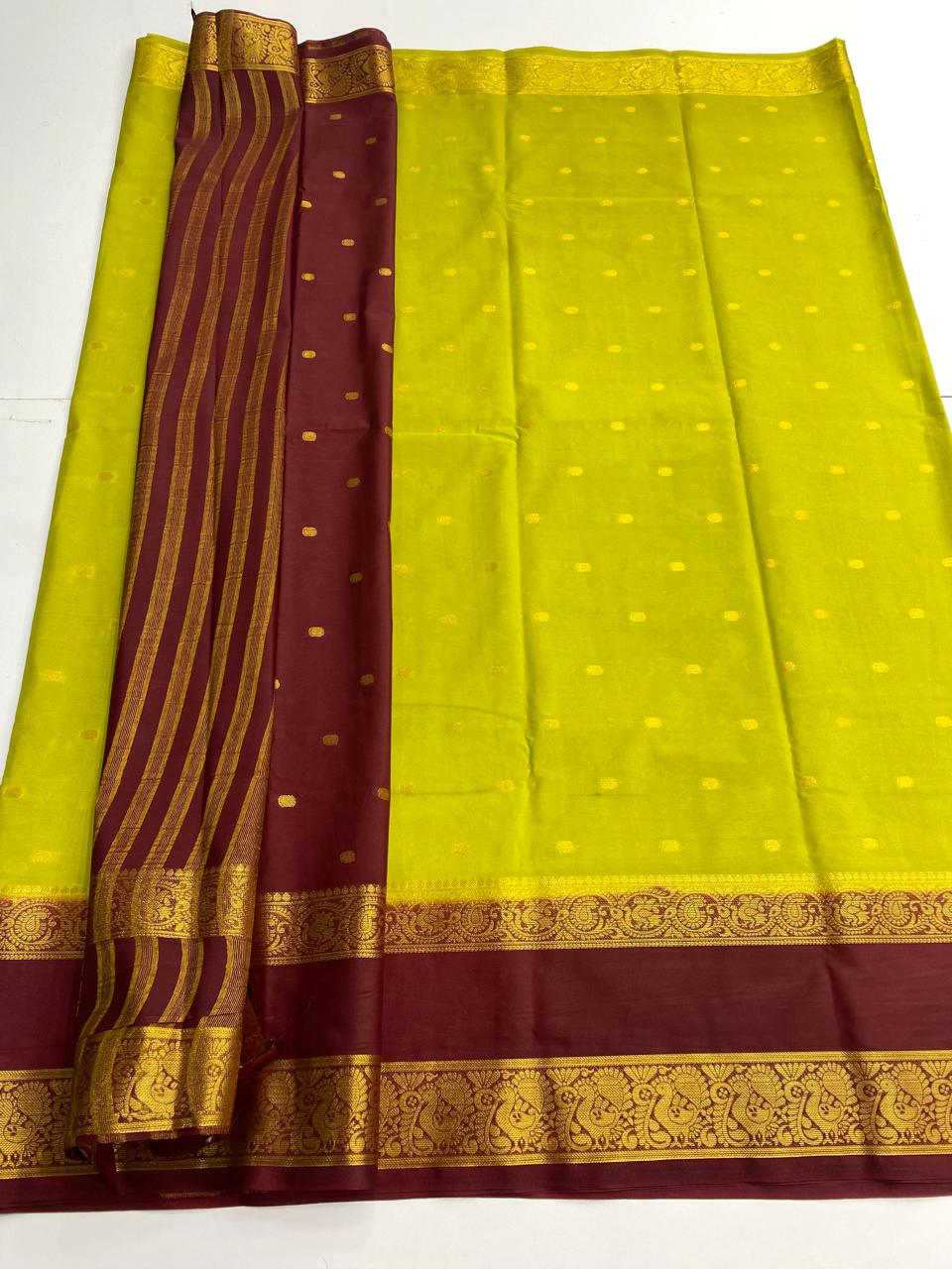 Mysore Crepe Butta Saree ( 3002B-R )