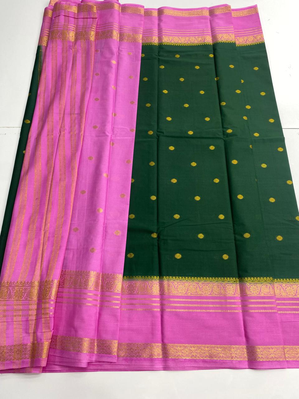 Mysore Crepe Butta Saree ( 3003-R )