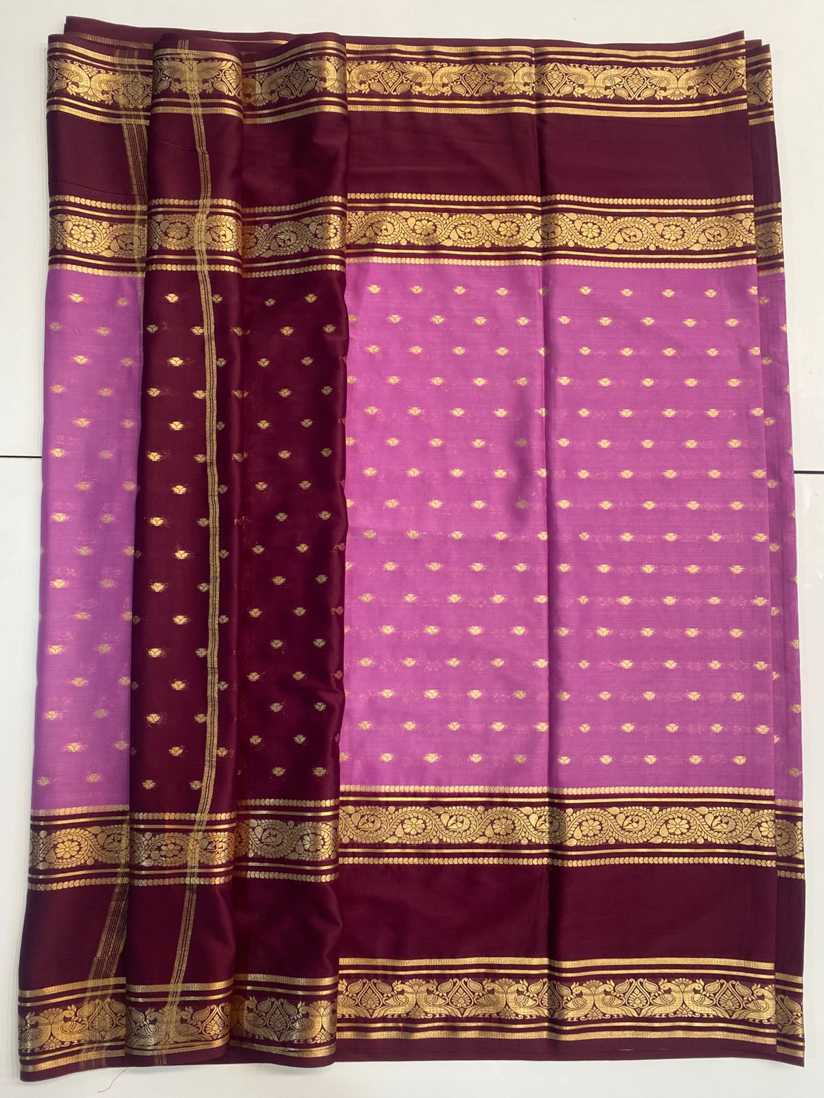 Mysore Crepe Butta Saree(3047)
