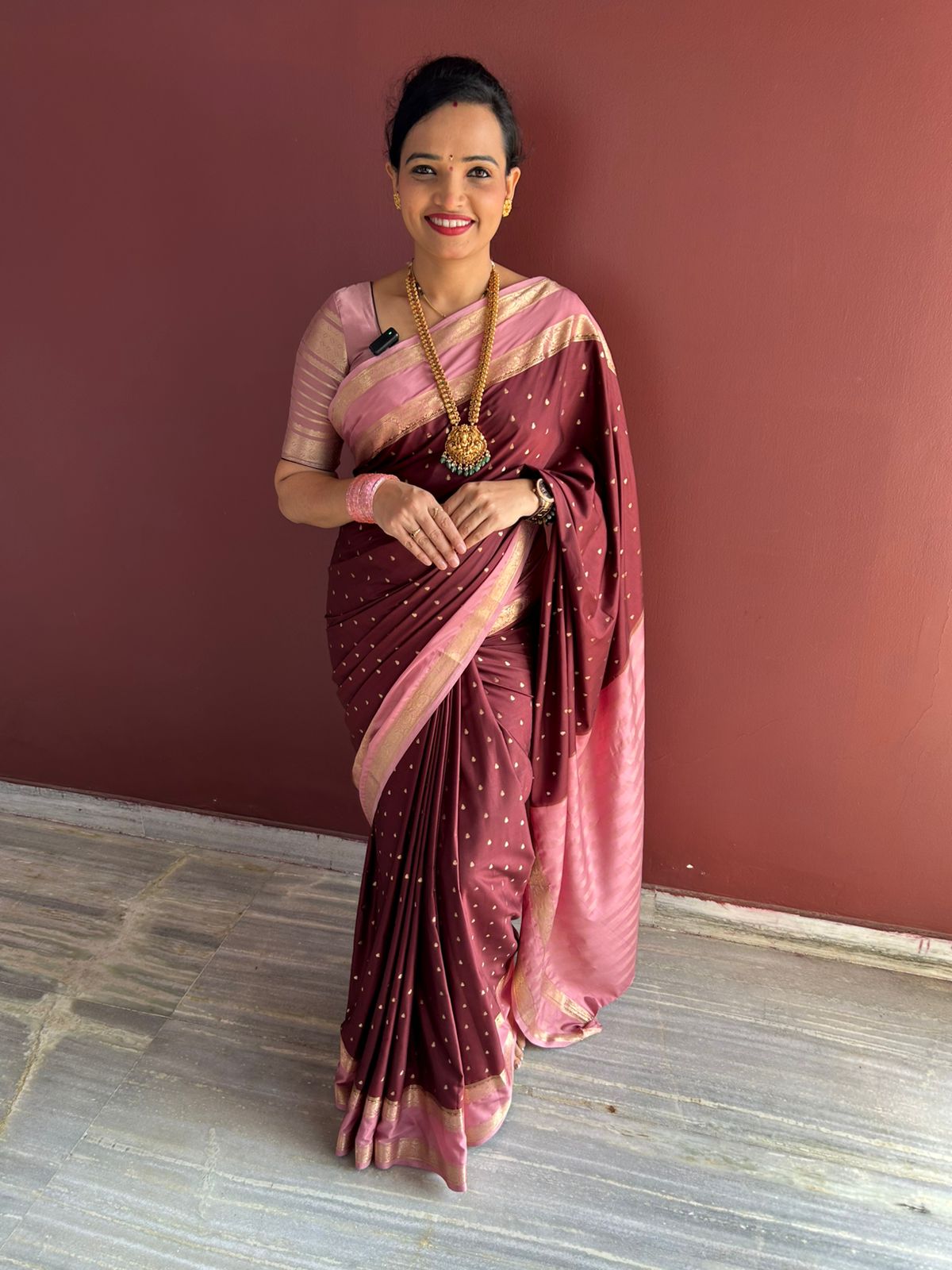 Mysore Crepe Butta Saree (3050)