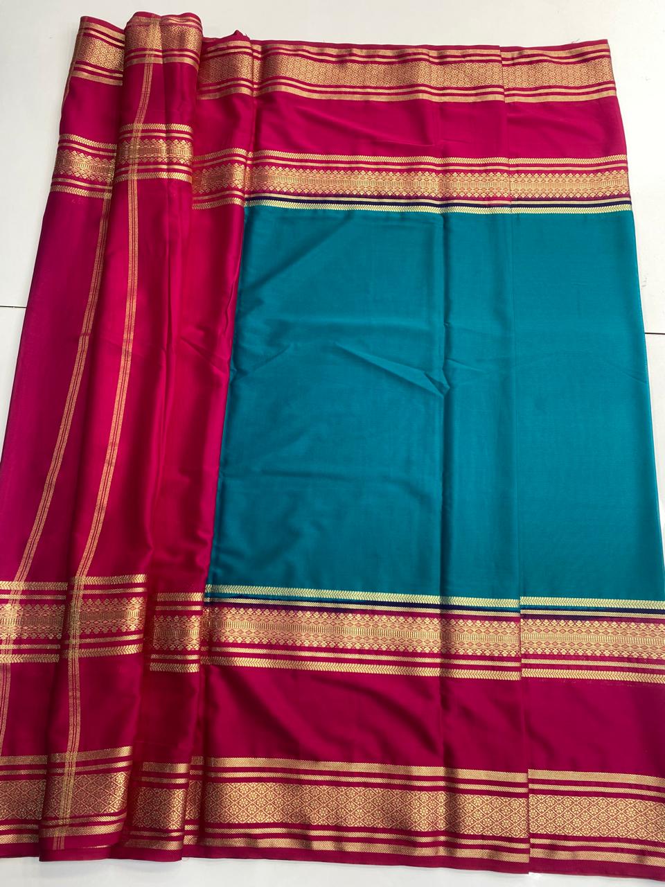 Mysore Crepe Bentex Border Saree(3071)