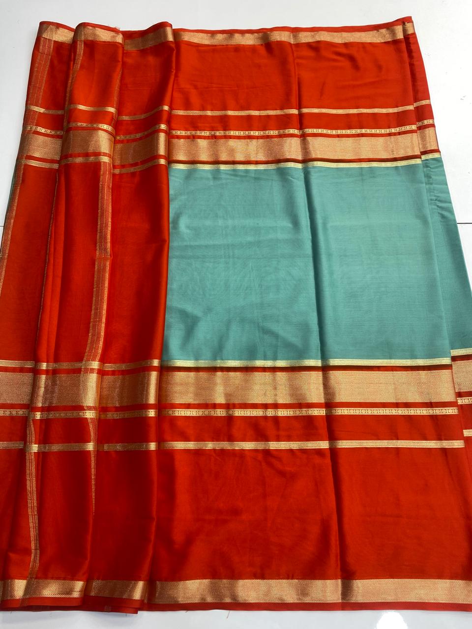 Mysore Crepe Bentex Border Saree( 3073)
