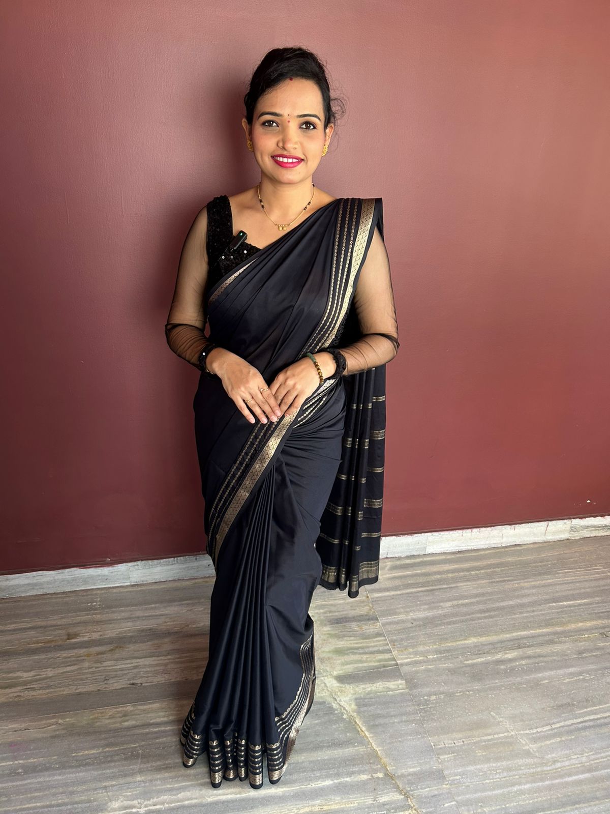 Mysore Crepe Saree (3055)