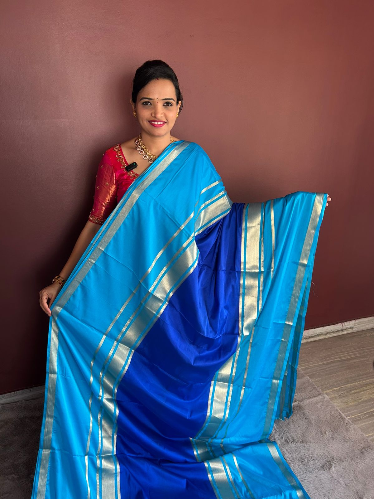 Mysore Crepe Bentex Border Saree (3118)