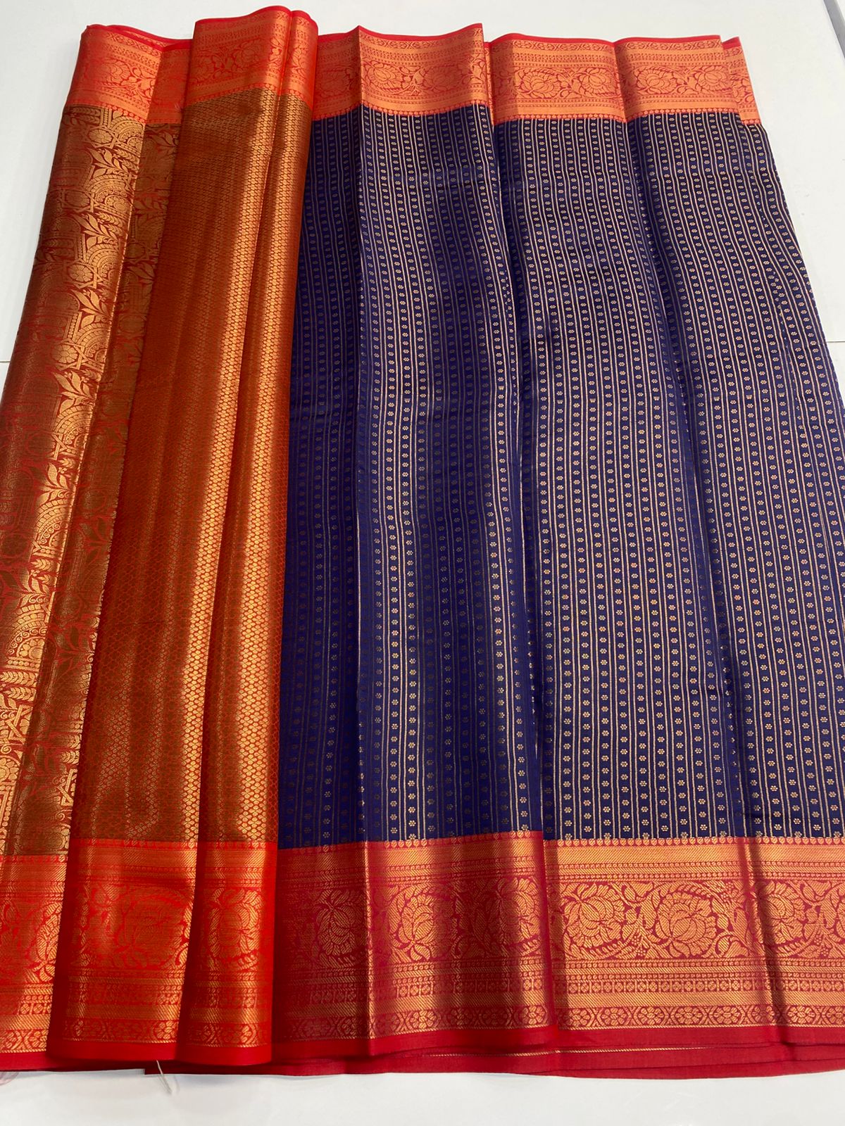 Semi Silk Broket Saree (3113C)
