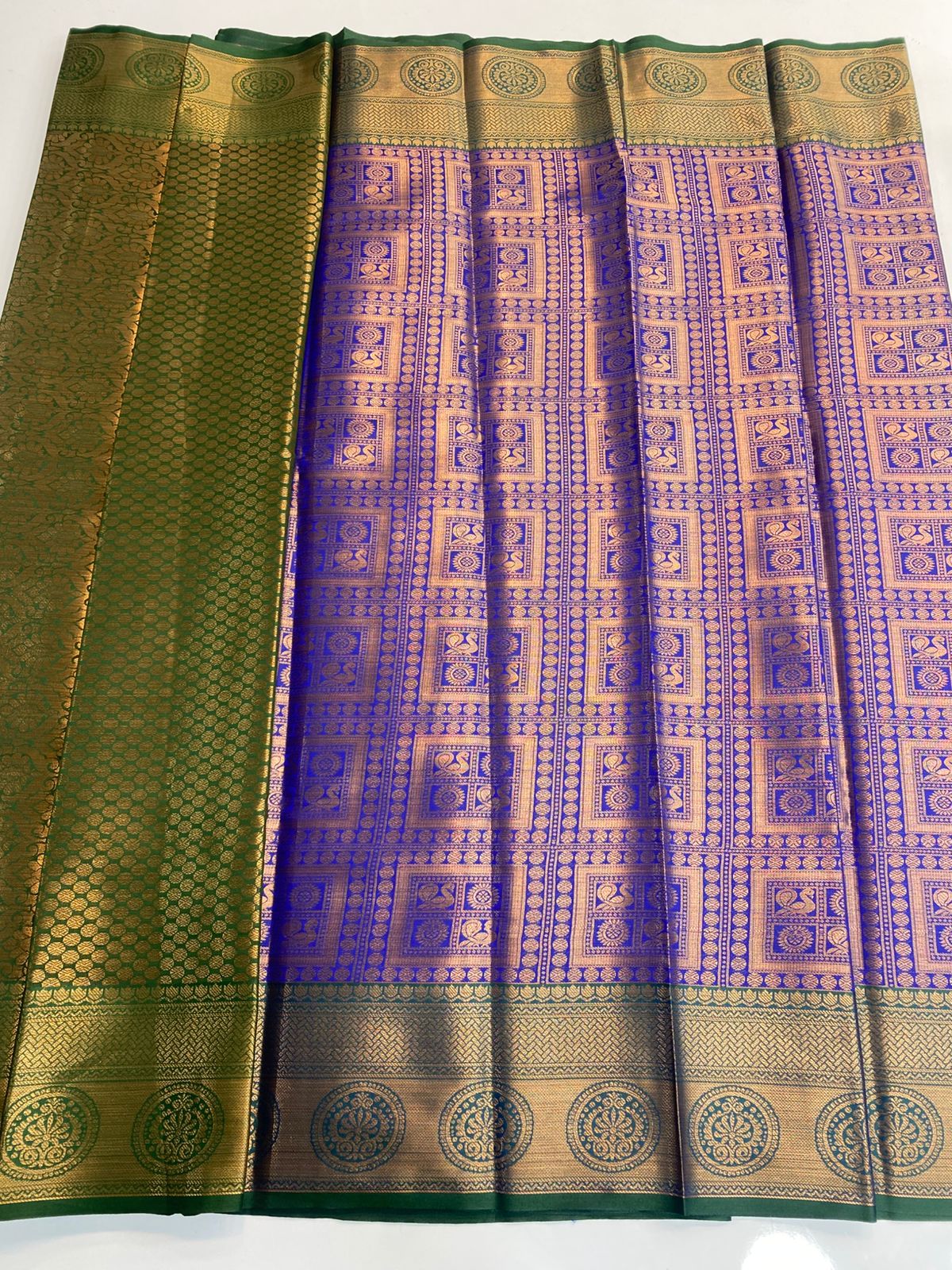 Semi Silk Broket Saree (3113E)