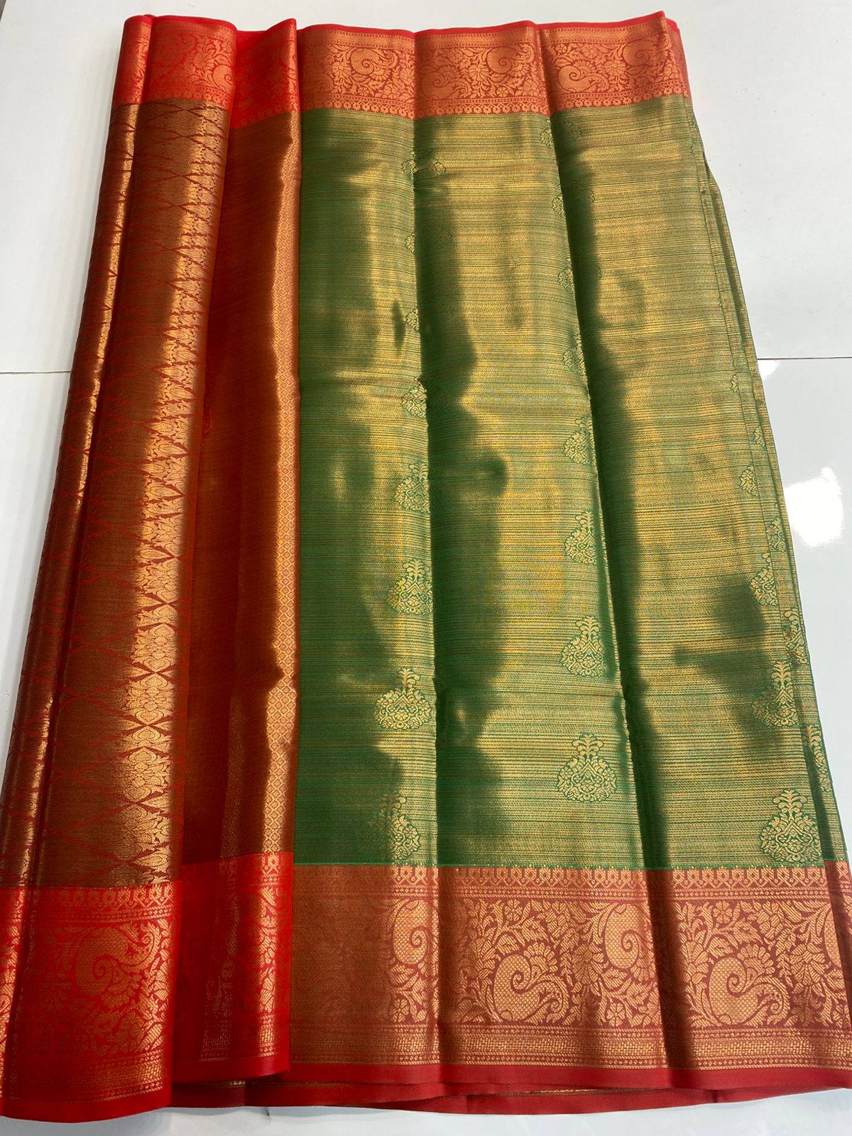 Semi Silk Broket Saree (3113G)