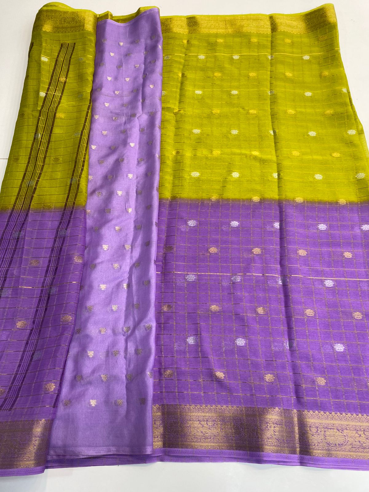 Fancy Georgette Zari Butta Saree (3137B)