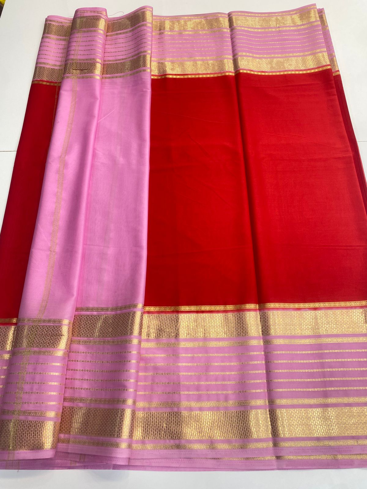 Mysore Crepe Bentex Border Saree (3158)