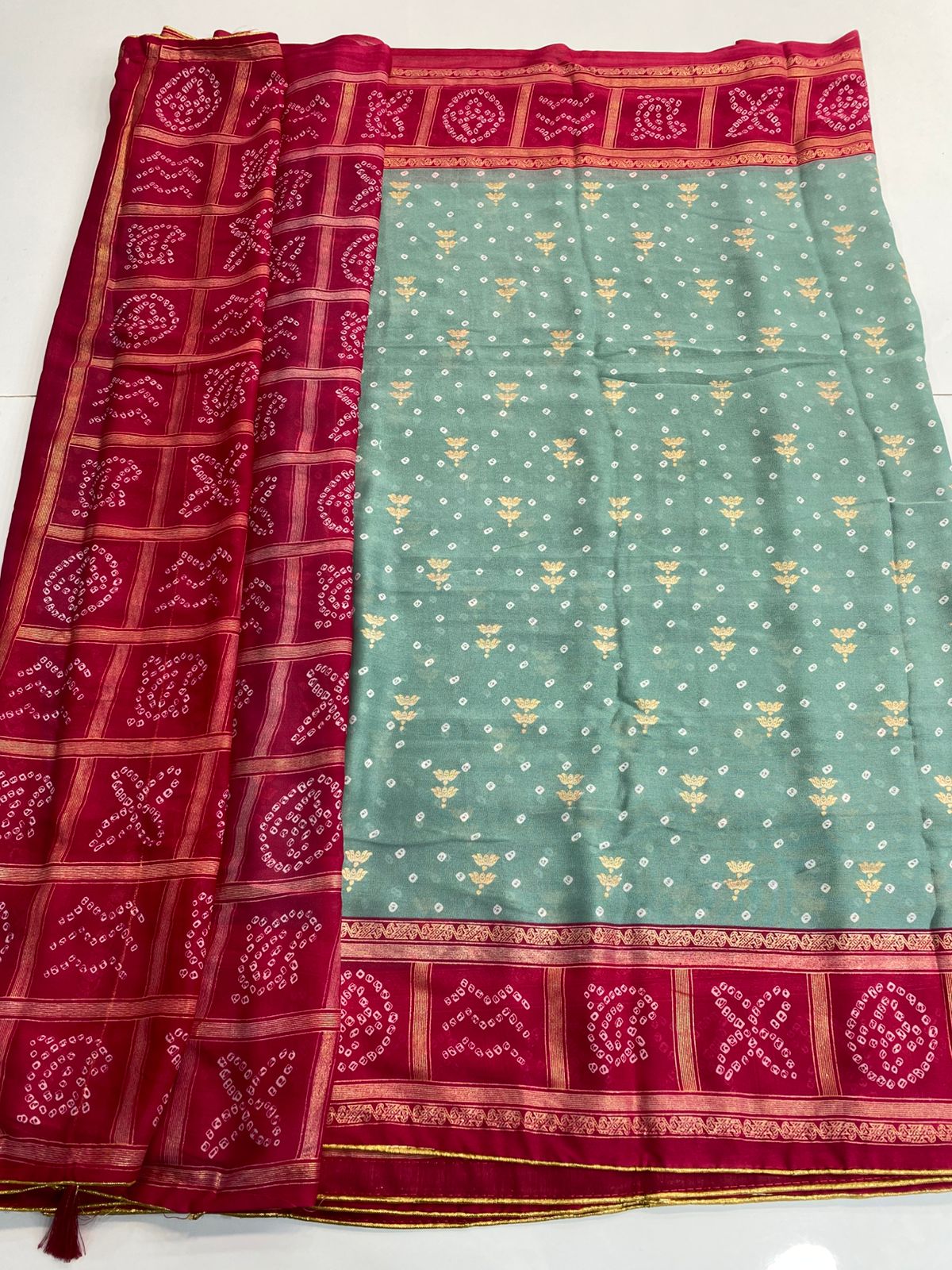 Fancy Georgette Foil Butta Saree (3159)