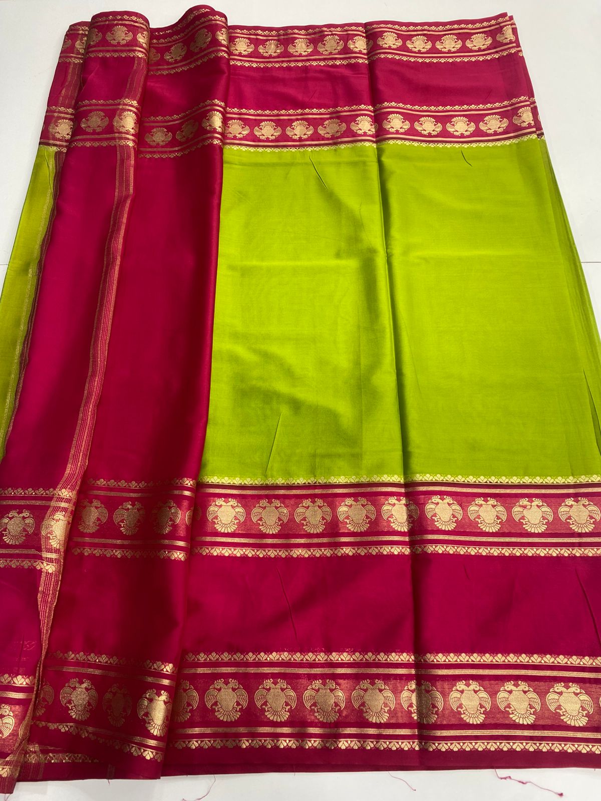 Mysore Crepe Bentex Border Saree (3163)